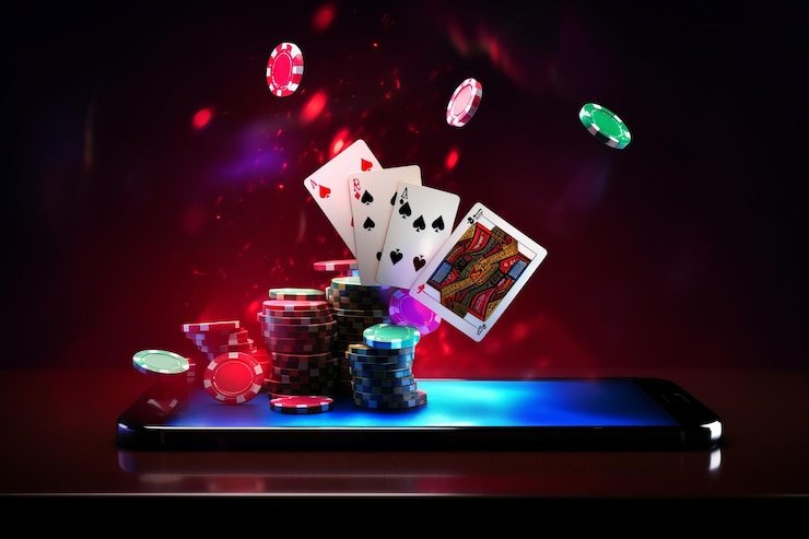 Ilustrasi perangkat mobile dengan fitur batas waktu bermain aktif pada platform online